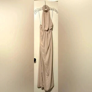 Show me your mumu halter dress tan size L